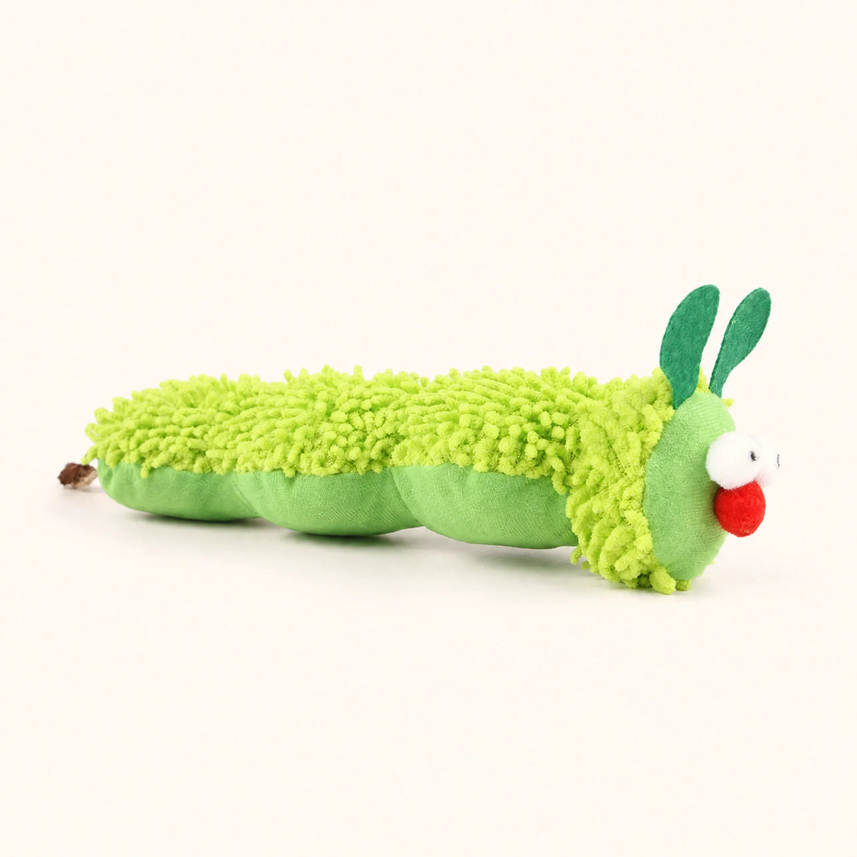 Catnip Caterpillar Kicker shown with its crinkle tail extended