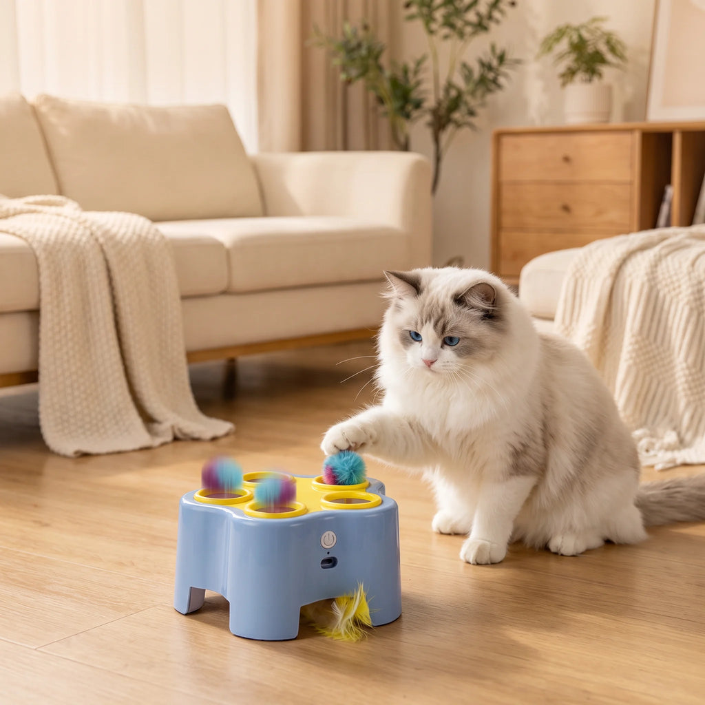 Whack-a-Mole Cat Toy