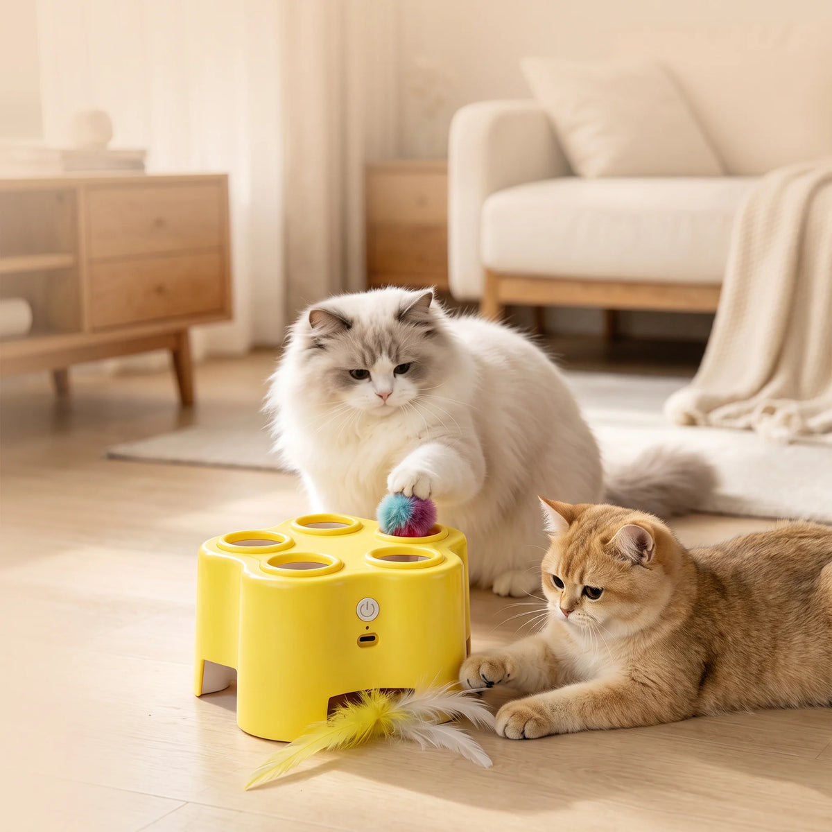 Whack-a-Mole Cat Toy