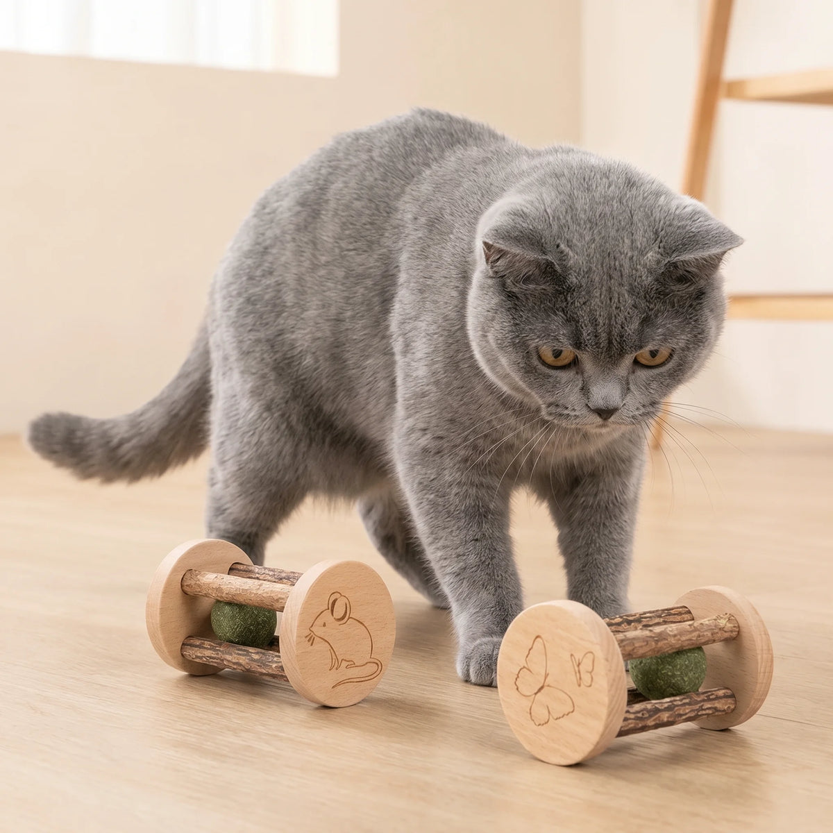 Catnip and Silvervine Roller Toy
